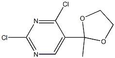2,4-dichloro-5-(2-methyl-1,3-dioxolan-2-yl)pyrimidine Structure