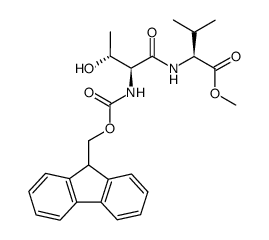 N-[(9-fluorenylmethoxy)carbonyl]-L-threonyl-L-valine methyl ester结构式