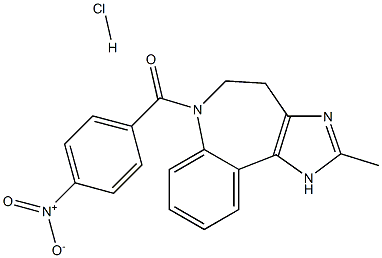 (2-methyl-4,5-dihydrobenzo[b]imidazo[4,5-d]azepin-6(1H)-yl)(4-nitrophenyl)methanone hydrochloride结构式