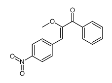 2-methoxy-3-(4-nitrophenyl)-1-phenylprop-2-en-1-one结构式