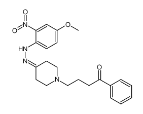 4-{4-[(4-Methoxy-2-nitro-phenyl)-hydrazono]-piperidin-1-yl}-1-phenyl-butan-1-one Structure