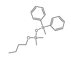 1-butoxy-1,1,3-trimethyl-3,3-diphenyl-disiloxane结构式
