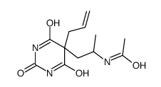 N-[1-(2,4,6-trioxo-5-prop-2-enyl-1,3-diazinan-5-yl)propan-2-yl]acetamide Structure