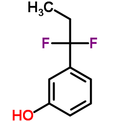 3-(1,1-Difluoropropyl)phenol结构式