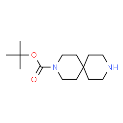 3,9-DIAZA-SPIRO[5.5]UNDECANE-3-CARBOXYLIC ACID TERT-BUTYL ESTER结构式