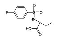 (2R)-2-[(4-fluorophenyl)sulfonylamino]-3-methylbutanoic acid结构式