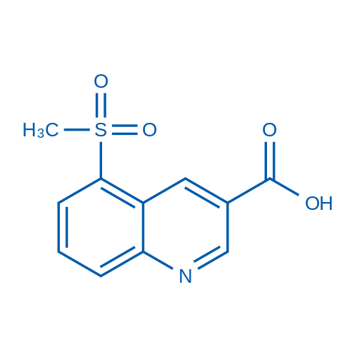 5-(Methylsulfonyl)quinoline-3-carboxylic acid structure