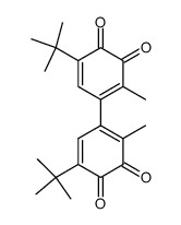 5,5'-di-tert-butyl-2,2'-dimethyl-3,3',4,4'-tetrahydrobiphenyl-3,3',4,4'-tetraone结构式