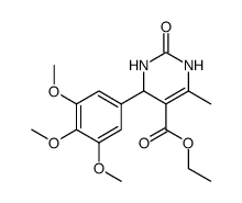 ethyl 6-methyl-2-oxo-4-(3,4,5-trimethoxyphenyl)-1,2,3,4-tetrahydropyrimidine-5-carboxylate结构式
