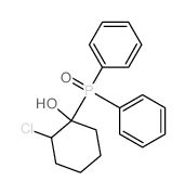 Cyclohexanol,2-chloro-1-(diphenylphosphinyl)- structure