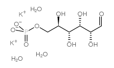 D-Glucose-6-phosphate dipotassium salt trihydrate structure