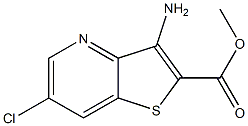 3-Amino-6-chloro-thieno[3,2-b]pyridine-2-carboxylic acid methyl ester Structure