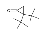 2,2-di-tert-butyl-cyclopropanone Structure
