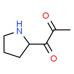 1,2-Propanedione, 1-(2-pyrrolidinyl)- (9CI) Structure
