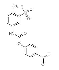 (4-nitrophenyl) N-(3-fluorosulfonyl-4-methyl-phenyl)carbamate structure