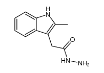 (2-methyl-indol-3-yl)-acetic acid hydrazide结构式