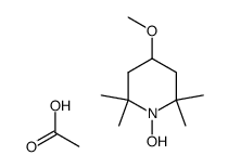 1-hydroxy-2,2,6,6-tetramethyl-4-methoxy-piperidinium acetate Structure
