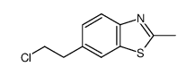 Benzothiazole, 6-(2-chloroethyl)-2-methyl- (8CI) structure