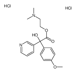 2-(dimethylamino)ethyl 2-hydroxy-2-(4-methoxyphenyl)-2-pyridin-3-ylacetate,dihydrochloride结构式