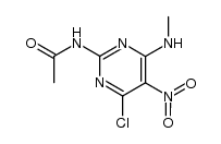 N1-[4-chloro-6-(methylamino)-5-nitro-2-pyrimidinyl]acetamide结构式