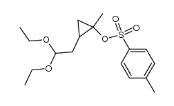 1-Methyl-1-tosyloxy-2-(2,2-diethoxyethyl)cyclopropane结构式
