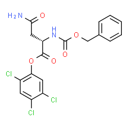 N2-[(Benzyloxy)carbonyl]-L-asparagine 2,4,5-trichlorophenyl ester structure