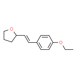 Furan, 2-[(1E)-2-(4-ethoxyphenyl)ethenyl]tetrahydro- (9CI) Structure