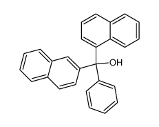 (+-)-Hydroxy-phenyl-(naphthyl-(1))-(naphthyl-(2))-methan Structure