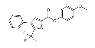 (4-methoxyphenyl) 4-phenyl-5-(trifluoromethyl)thiophene-2-carboxylate Structure