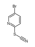 (5-bromopyridin-2-yl) thiocyanate Structure