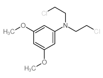 N,N-bis(2-chloroethyl)-3,5-dimethoxy-aniline结构式