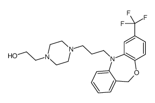 2-[4-[3-[2-(trifluoromethyl)-6H-benzo[c][1,5]benzoxazepin-11-yl]propyl]piperazin-1-yl]ethanol结构式