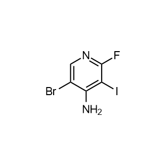 5-Bromo-2-fluoro-3-iodopyridin-4-amine structure