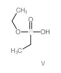 Phosphonic acid,ethyl-, monoethyl ester, vanadium(3+) salt (8CI) structure