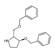 Pyrrolidine, 3-(phenylmethoxy)-2-(phenylmethoxy)methyl-, (2R,3S)-结构式