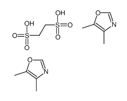 4,5-dimethyl-1,3-oxazole,ethane-1,2-disulfonic acid结构式