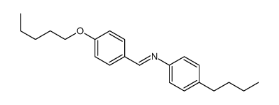 N-(4-butylphenyl)-1-(4-pentoxyphenyl)methanimine结构式