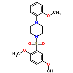 1-[(2,5-Dimethoxyphenyl)sulfonyl]-4-(2-methoxyphenyl)piperazine Structure