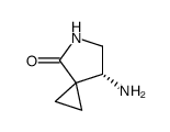 5-Azaspiro[2.4]heptan-4-one,7-amino-,(7R)-(9CI) Structure