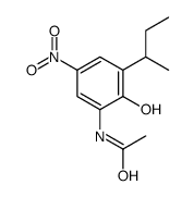 N-(3-butan-2-yl-2-hydroxy-5-nitrophenyl)acetamide结构式