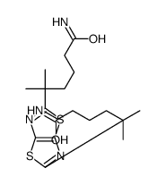 5-[5-(6-amino-2-methyl-6-oxohexan-2-yl)-[1,3]thiazolo[5,4-d][1,3]thiazol-2-yl]-5-methylhexanamide结构式