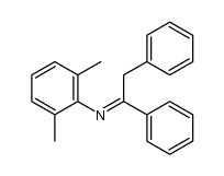 N-(1,2-diphenylethylidene)-2,6-dimethylaniline结构式