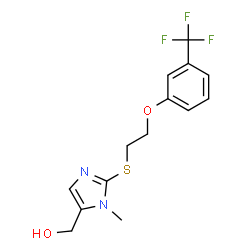 [1-METHYL-2-((2-[3-(TRIFLUOROMETHYL)PHENOXY]ETHYL)SULFANYL)-1H-IMIDAZOL-5-YL]METHANOL结构式