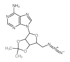 5-Azido-5-deoxy-2,3-O-isopropylideneadenosine结构式