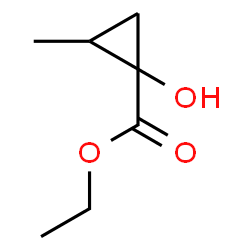 Cyclopropanecarboxylic acid, 1-hydroxy-2-methyl-, ethyl ester (9CI) structure