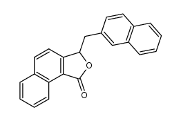 3-naphthalen-2-ylmethyl-3H-naphtho[1,2-c]furan-1-one结构式