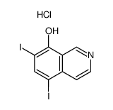 5,7-DIIODOISOQUINOLIN-8-OL HYDROCHLORIDE Structure