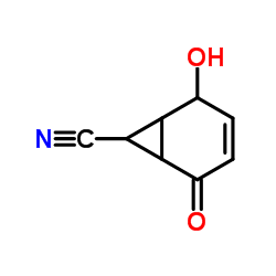 Bicyclo[4.1.0]hept-3-ene-7-carbonitrile, 2-hydroxy-5-oxo- (9CI)结构式