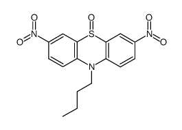 10-butyl-3,7-dinitro-10H-phenothiazine 5-oxide Structure