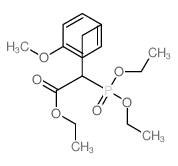 ethyl 2-diethoxyphosphoryl-3-(4-methoxyphenyl)propanoate structure